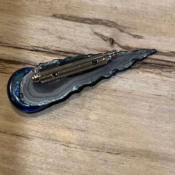 Original Brooch By David Wright Custom Made From ChromePlate NWT - Picture 5 of 7